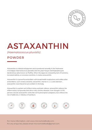 
                  
                    Load image into Gallery viewer, Astaxanthin Powder 100g - MICRO WHOLEFOODS
                  
                