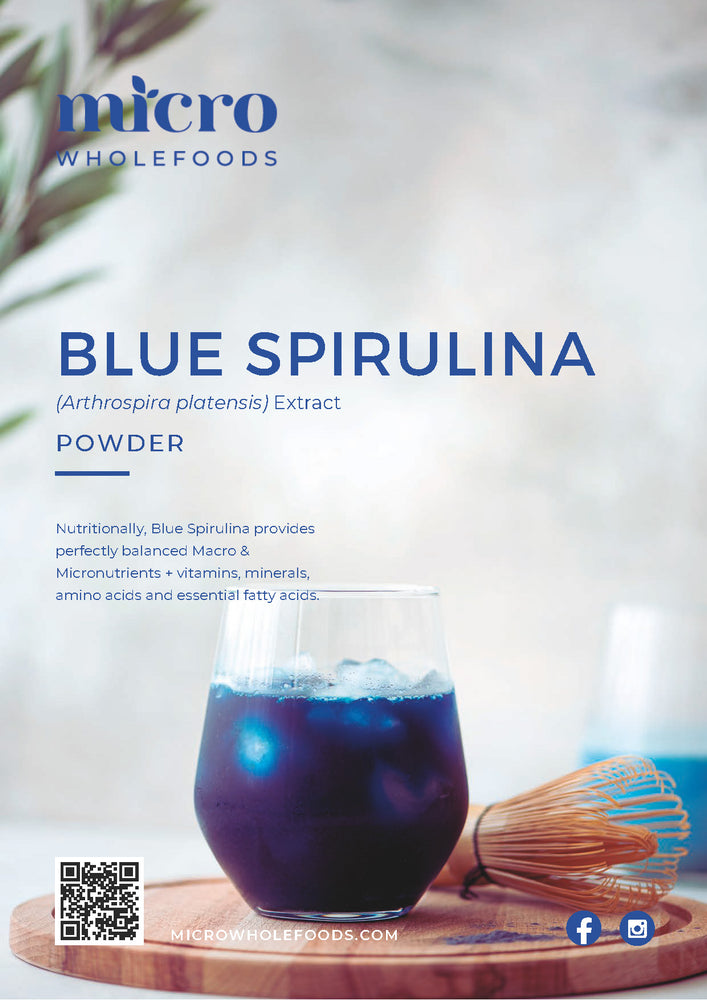 Blue Spirulina Powder 1kg - MICRO WHOLEFOODS